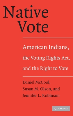 Native Vote 0521839831 Book Cover