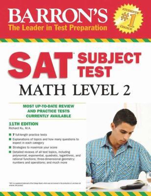 Barron's SAT Subject Test Math Level 2 1438003749 Book Cover