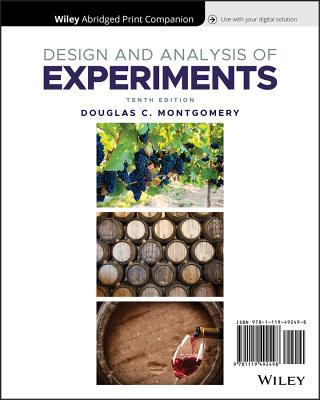 Design and Analysis of Experiments 1119492491 Book Cover