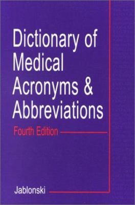 Dictionary of Medical Acronyms & Abbreviations 1560534605 Book Cover