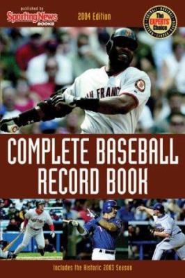 Complete Baseball Record Book 0892047305 Book Cover