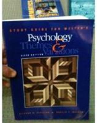 Study Guide for Weiten's Psychology: Themes and... 0495602361 Book Cover