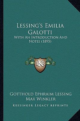 Lessing's Emilia Galotti: With An Introduction ... 1164633252 Book Cover