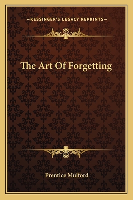 The Art Of Forgetting 1162816430 Book Cover