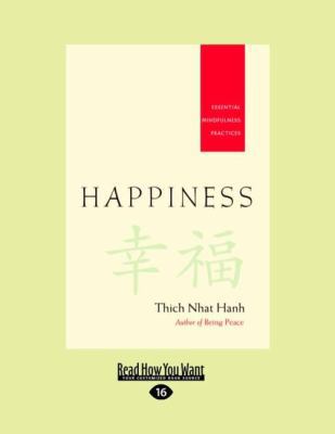 Happiness: Essential Mindfulness Practices [Large Print] 1458727661 Book Cover