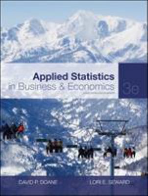 Applied Statistics in Business and Economics (T... 0073373699 Book Cover