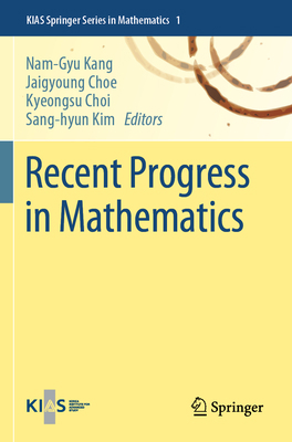 Recent Progress in Mathematics 9811937109 Book Cover