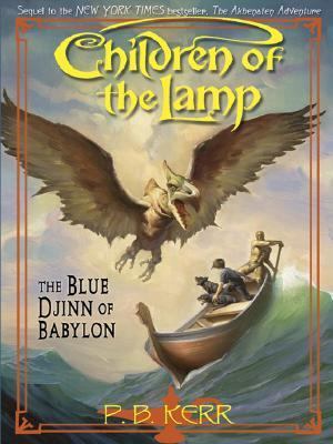 The Blue Djinn of Babylon [Large Print] 0786291869 Book Cover