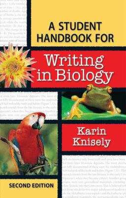 A Student Handbook for Writing in Biology 0716767090 Book Cover