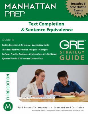 Text Completion & Sentence Equivalence GRE Stra... 1935707965 Book Cover