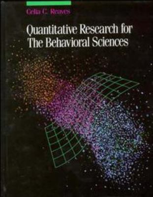 Quantitative Research for the Behavioral Sciences 0471616834 Book Cover