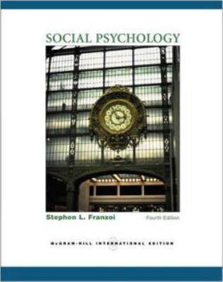 Social Psychology 0072967471 Book Cover