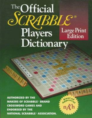 The Official Scrabble Players Dictionary [Large Print] 0877796238 Book Cover