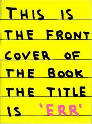 David Shrigley ERR 187069922X Book Cover
