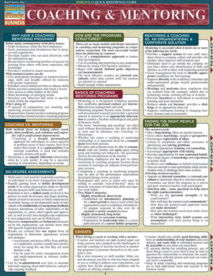 Coaching & Mentoring: Quickstudy Laminated Refe... 1572227826 Book Cover