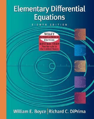 Elementary Differential Equations 0471644536 Book Cover