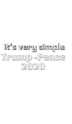 it's very simple Trump Pence 2020 Creative jour... 171417669X Book Cover