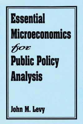 Essential Microeconomics for Public Policy Anal... 0275943623 Book Cover