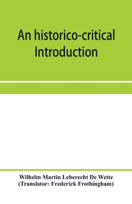 An historico-critical introduction to the canon... 9353957915 Book Cover