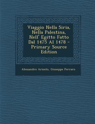 Viaggio Nella Siria, Nella Palestina, Nell' Egi... [Latin] 1294530631 Book Cover