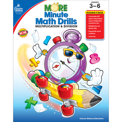 More Minute Math Drills, Grades 3 - 6: Multipli... 1604180366 Book Cover