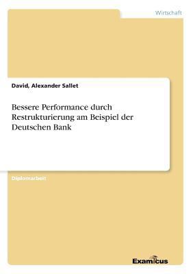 Bessere Performance durch Restrukturierung am B... [German] 3867465053 Book Cover