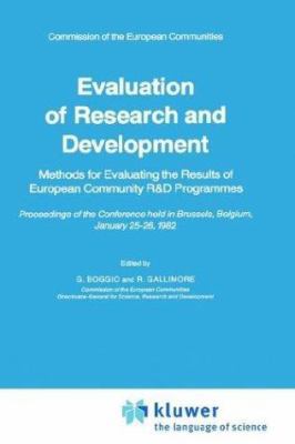 Evaluation of Research and Development: Methods... 9027714258 Book Cover