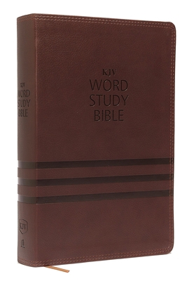 KJV, Word Study Bible, Imitation Leather, Brown... 0718085604 Book Cover
