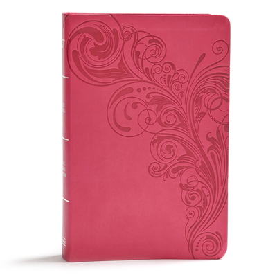 KJV Giant Print Reference Bible, Pink Leathertouch [Large Print] 153595406X Book Cover