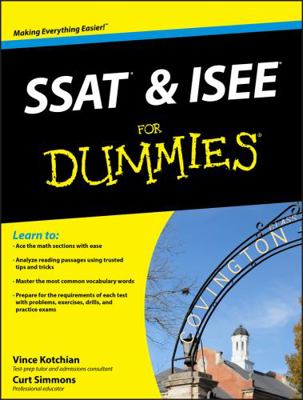 SSAT and ISEE For Dummies 1118115554 Book Cover