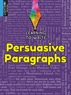 Persuasive Paragraphs 1510522859 Book Cover