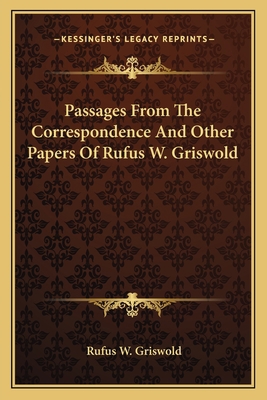 Passages From The Correspondence And Other Pape... 1163784486 Book Cover