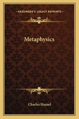 Metaphysics 116284258X Book Cover