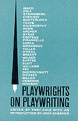 Playwrights on Playwriting 0809005298 Book Cover