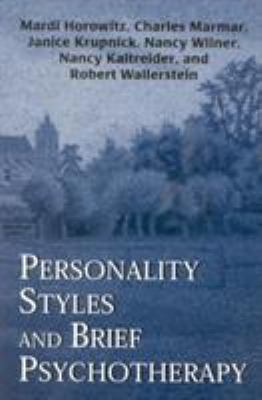 Personality Styles and Brief Psychotherapy 1568218702 Book Cover