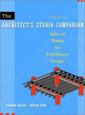 The Architect's Studio Companion: Rules of Thum... 0471392359 Book Cover