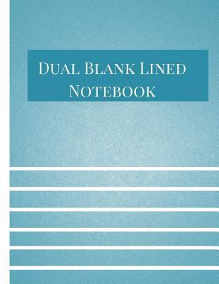 Paperback Dual Blank Lined Notebook : Half Lined Half Blank Journal, Half Lined Half Blank Notebook, Half Ruled Half Blank Notebook, Sketchbook with Lined Pages. Light Theme Book