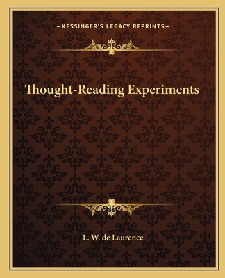Thought-Reading Experiments 1162821558 Book Cover