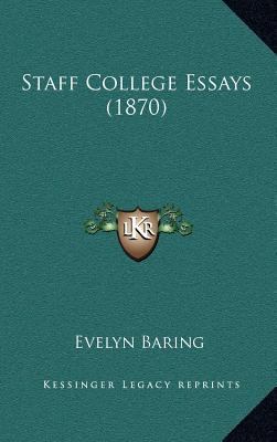Staff College Essays (1870) 1167090845 Book Cover