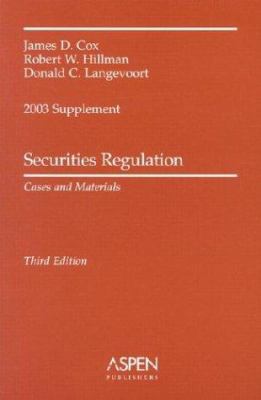 Securities Regulation 2003 0735528209 Book Cover