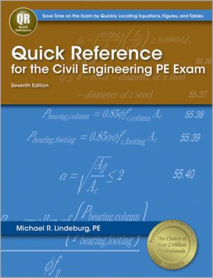 Quick Reference for the Civil Engineering PE Exam 1591263832 Book Cover