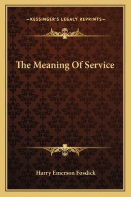 The Meaning Of Service 1162962747 Book Cover