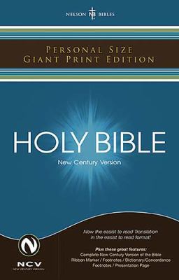 Personal Size Giant Print Bible-NCV [Large Print] 0718013085 Book Cover