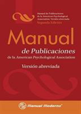 Manual de Estilo de Publicaciones de la Apa: Ve... 6074480591 Book Cover