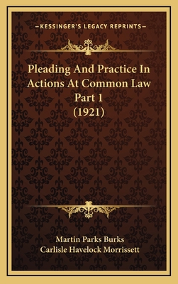 Pleading And Practice In Actions At Common Law ... 1167318633 Book Cover