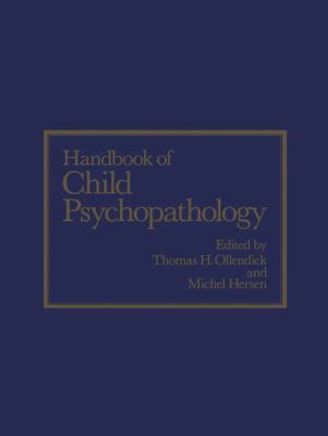 Handbook of Child Psychopathology 1461571383 Book Cover