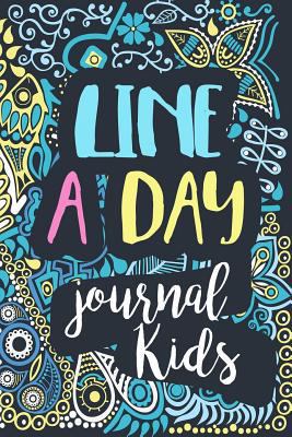 Paperback Line a Day Journal Kids : 5 Years of Memories, Blank Date No Month, 6 X 9, 365 Lined Pages Book