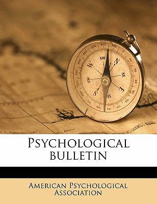 Psychological Bulleti, Volume 13 117155074X Book Cover