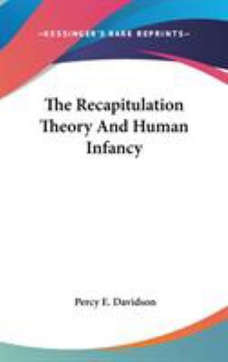 The Recapitulation Theory And Human Infancy 0548233462 Book Cover