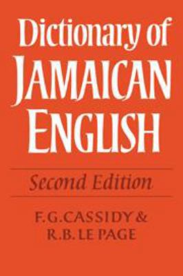 Dictionary of Jamaican English 052122165X Book Cover